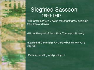 Siegfried Sassoon