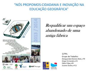 “NÓS PROPOMOS: CIDADANIA E INOVAÇÃO NA EDUCAÇÃO GEOGRÁFICA”