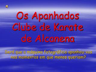Os Apanhados Clube de Karate de Alcanena