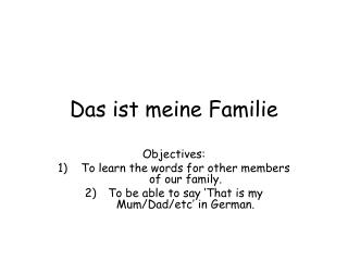 Das ist meine Familie