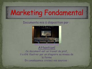 Marketing Fondamental