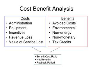 Cost Benefit Analysis