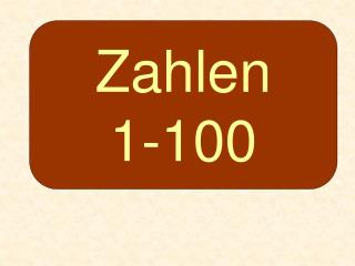 Zahlen 1-100