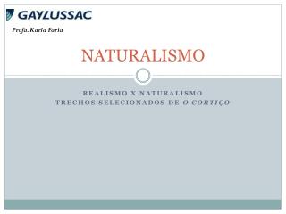 NATURALISMO