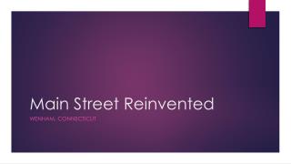 Main Street Reinvented