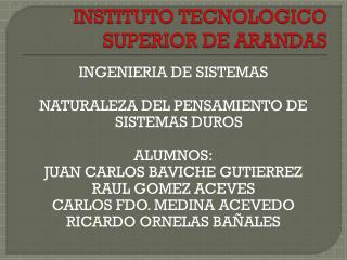 INSTITUTO TECNOLOGICO SUPERIOR DE ARANDAS