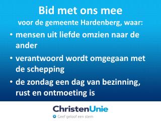 Bid met ons mee voor de gemeente Hardenberg, waar: