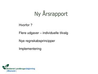 Ny Årsrapport