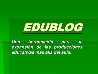 EDUBLOG