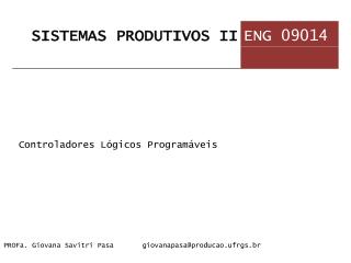 Controladores Lógicos Programáveis