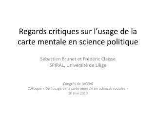 Regards critiques sur l’usage de la carte mentale en science politique