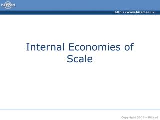 Internal Economies of Scale