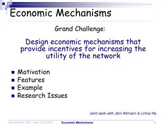 Economic Mechanisms