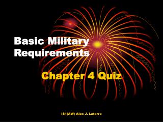 Basic Military Requirements
