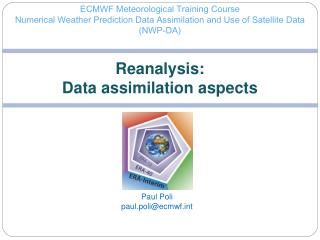 Reanalysis: Data assimilation aspects