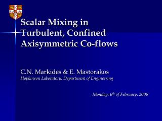 Scalar Mixing in Turbulent, Confined Axisymmetric Co-flows