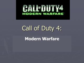 Call of Duty 4: