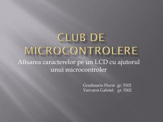 Club de micROCONTROLERE
