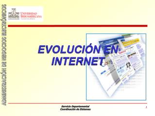 EVOLUCIÓN EN INTERNET