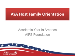 AYA Host Family Orientation