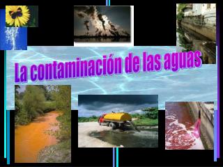 La contaminación de las aguas