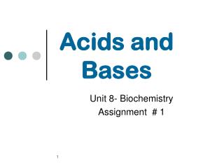 Acids and Bases
