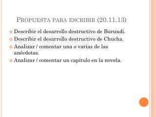 Propuesta para escribir (20.11.13)