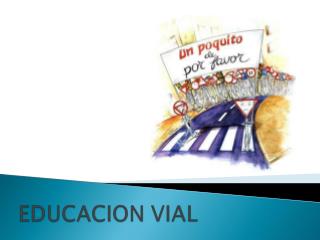 ¿Qué es educación Vial?