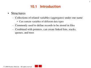 10.1 Introduction