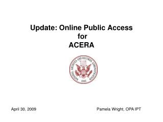 Update: Online Public Access for ACERA
