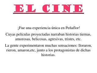 El cine