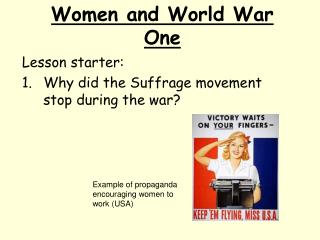 Women and World War One