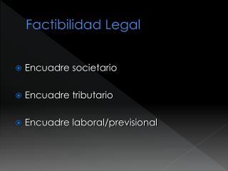 Factibilidad Legal