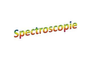 Spectroscopie