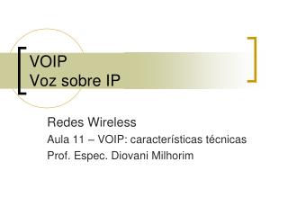 VOIP Voz sobre IP