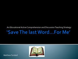 ‘Save The last Word...For Me’