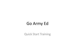 Go Army Ed