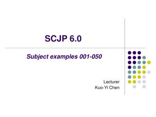 SCJP 6.0