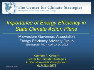 Importance of Energy Efficiency in State Climate Action Plans