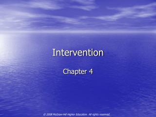 Intervention