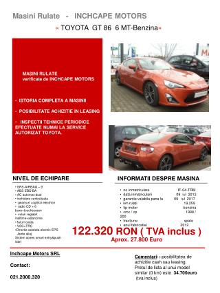 Masini Rulate - INCHCAPE MOTORS