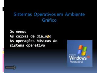 Sistemas Operativos em Ambiente Gráfico
