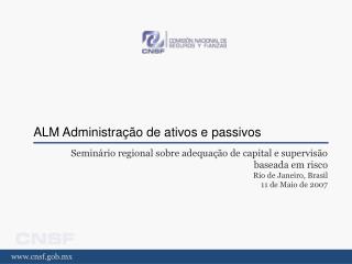 ALM Administração de ativos e passivos