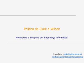 Política de Clark e Wilson