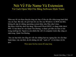 Nói Về File Name Và Extension