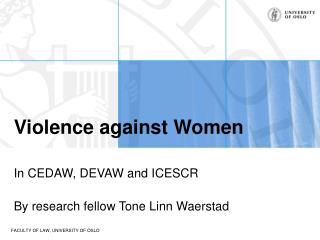 Violence against Women