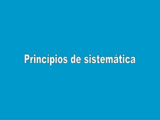 Princípios de sistemática