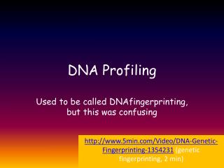 DNA Profiling