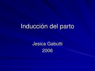 Inducción del parto