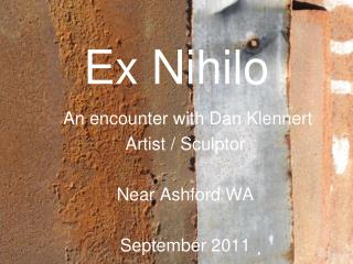 Ex Nihilo